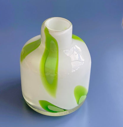 Vintage glas vase, håndlavet glas, interiør 