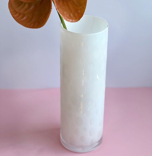 Vintage vase i glas, klassisk indretning og interiør